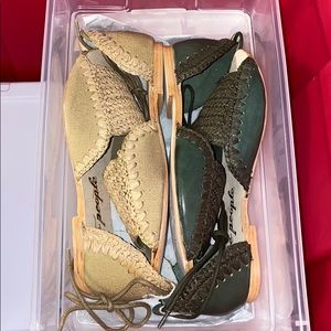 Free people lace up shoes